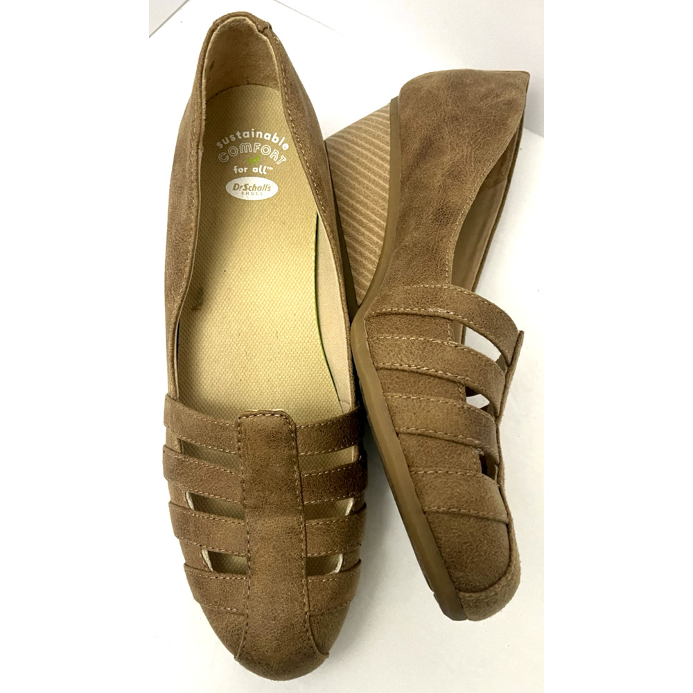 Dr. Scholls Women’s Slip on Shoes “Be Free Fisherman Wedge Pump 8.5M Brown 2”